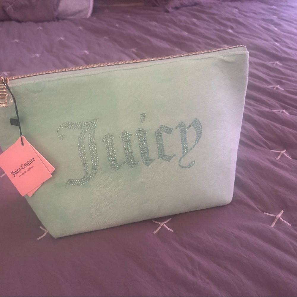 Juicy Couture Mint Green Clutch Bag